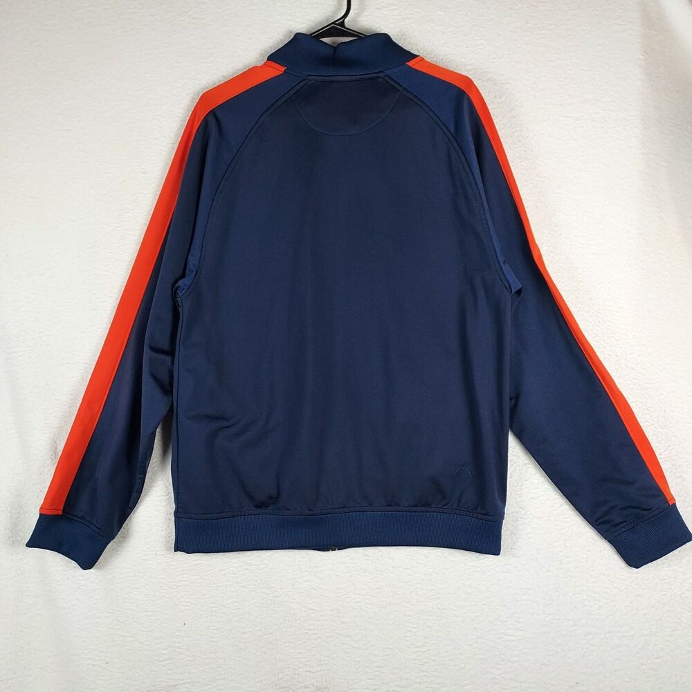Nike Illinois Fighting Illini Track Jacket Mens M Blue Orange Full Zip - Picture 2 of 11